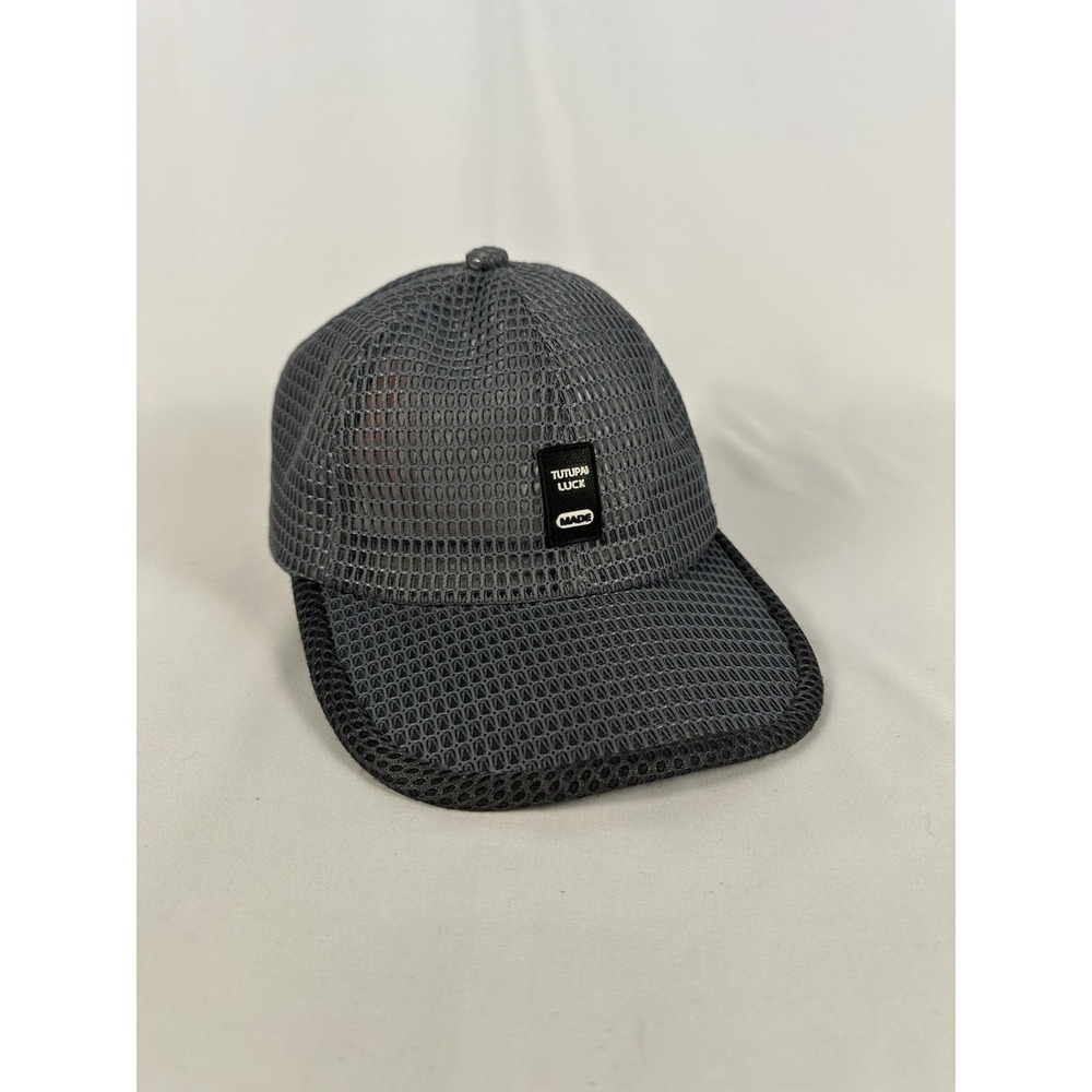 Tutupai Luck Made Hat Gray Mesh Snap Closure Cap